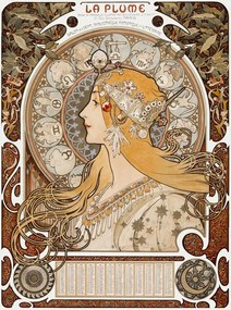 Reproducere Poster for the magazine “La plume”, Alfons Mucha