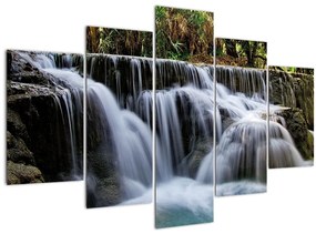 Tablou - Cascadă în junglă (150x105 cm)
