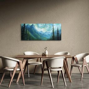 Tablou - Peisaj cu o adiere din Van Gogh (120x50 cm)