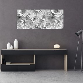 Tablou - Flori albe (120x50 cm)