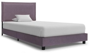 281001 vidaXL Cadru de pat, gri taupe, 90 x 200 cm, material textil