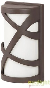 Aplica de perete cu protectie IP54 de exterior, finisaj maro, Durango 8766 RX
