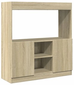 855126 vidaXL Dulap înalt, stejar sonoma, 92x33x100 cm, lemn prelucrat