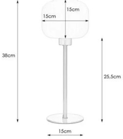 Lampă de masă Markslöjd 108121 SOBER 1xE27/60W/230V crom mat