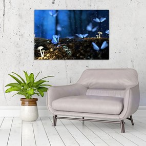 Tablou cu fluturi alabstre (90x60 cm)