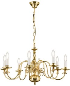 Candelabru 8 brate design clasic FLAMISCH, alama lucioasa