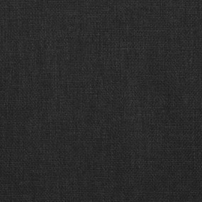 Scaune de masa pivotante, 2 buc., negru, material textil 2, Negru