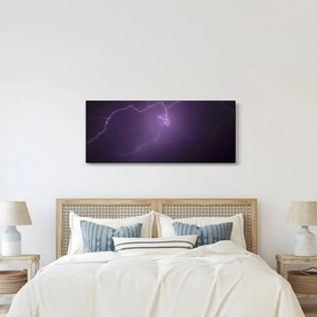 Tabloul cu fulger pe cer (120x50 cm)