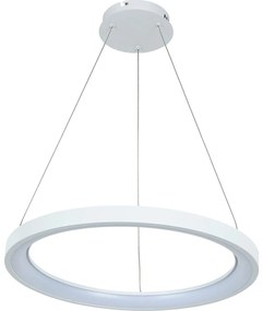 Brilagi - Lustră suspendată pe cablu FALCON SLIM LED dimabil/42W/230V Ø 50 cm albă + telecomandă