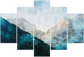 Tablou - Munte desenat (150x105 cm)