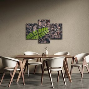 Tablou cu planta verde (90x60 cm)