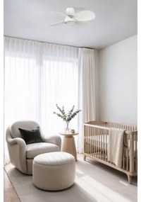 Ventilator LED dimabil de tavan FARO 34315 KLOVER S LED/20W/230V alb d. 80 cm + telecomandă