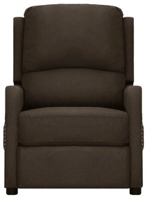 339035 vidaXL Fotoliu de masaj, maro închis, material textil