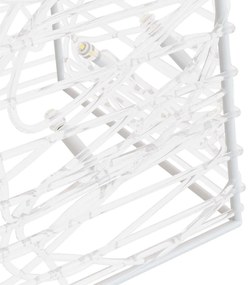 Set conuri decorative cu LED-uri, alb rece, 30 45 60 cm, acril 1, Alb rece, 30 45 60 cm