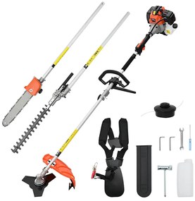 vidaXL Mașină de tăiat perie 4-în-1 Portocaliu 52 cc 1,45 kW