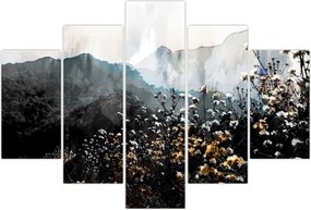 Tablou - Ilustrație de flori sălbatice (150x105 cm)