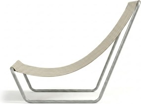 Sezlong de plaja pliabil SAND STRIPES, maro