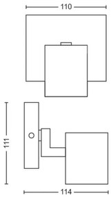 Spot RUNNER 1xGU10/20W/230V negru Philips