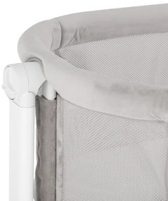 Pătuț pentru bebeluși PETITE&MARS 2 în 1 GLORY gri