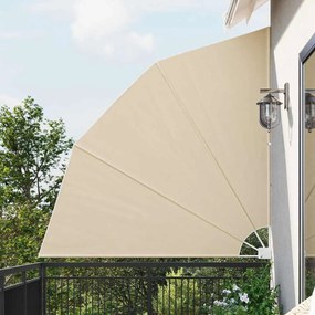 vidaXL Ecran de intimitate pentru balcon Bej 210 x 210 cm țesătură