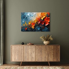 Tablou - Pictură abstractă de flori III. (90x60 cm)