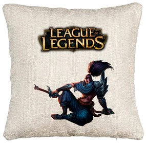 Perna Decorativa Canapea cu League of Legends, 40x40 cm, Cu fermoar