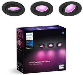 Philips Hue CENTURA 3xLED RGBW GU10 4,2W 230V set cu dimmer