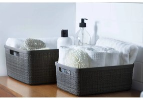 Coș de depozitare Curver Jute, 5 l, albastru