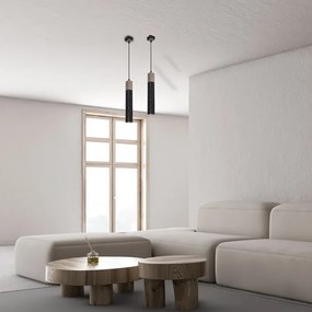 Lustră pe cablu SOLO 1xGU10/MR11/40W/230V negru