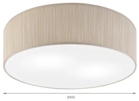 Plafonieră SIRJA 2xE27/15W/230V, diametru 45 cm, bej