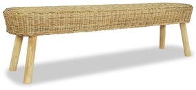 244580 vidaXL Bancă pentru hol, 160 x 35 x 45 cm, ratan natural