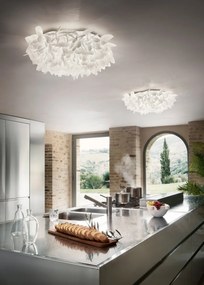 Plafoniera/ Aplica de perete design unicat realizat manual Veli Frunze L, 75cm
