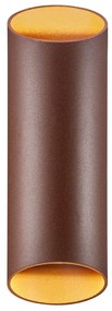 Aplica up/down de perete pentru iluminat exterior IP54 Nico round 22 ruginiu
