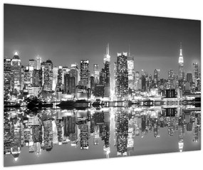 Tablou - New York, alb-negru (90x60 cm)
