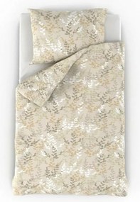 Lenjerie de pat din bumbac Kvalitex Nordic Astrid,crem, 140 x 200 cm, 70 x 90 cm