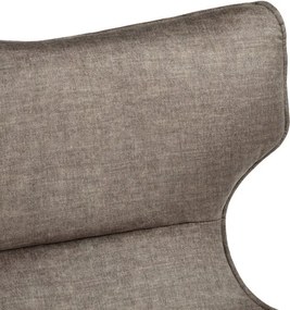 Fotoliu pivotant VOGUE catifea taupe