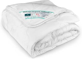 PILOTA HIPOALERGENICA, MEDICINALA, 200 G/MP, 180X200 CM, ANOTIMP PRIMAVARA/TOAMNA, MATERIAL HUSA MICROFIBRA, UMPLUTURA POLIESTER, ALB