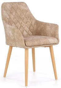 Scaun de bucaterie Ray, bej/fag
