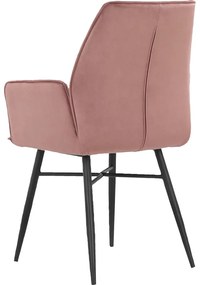 Set de scaune de sufragerie roz deschis 2 buc. tapițat Anzo – Støraa