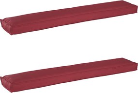 vidaXL Set de perne pentru palet 2 pcs Roșu Vin 200 x 40 x 8 cm