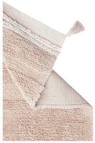 Covor roz deschis lavabil/țesut manual din bumbac 90x130 cm Bloom Rose – Lorena Canals