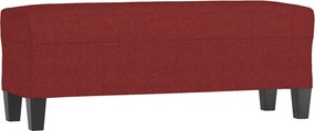 vidaXL Bancă, roșu vin, 100x35x41 cm, textil