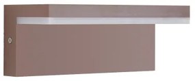 Brilagi - Aplica de perete LED pentru exterior TESSI, 10W/230V, maro, IP54