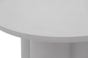 Măsuță de cafea rotundă Cylindus 80 cm - gri deschis