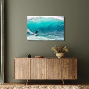 Tablou - Surfer în valuri (90x60 cm)