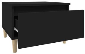 Masa laterala, negru, 50x46x35 cm, lemn compozit 1, Negru