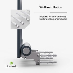 Blumfeldt Ontario, radiator, 30 x 120, conexiune 1/2", montaj pe perete, 733 W