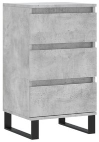 831104 vidaXL Servantă, gri beton, 40x35x70 cm, lemn prelucrat