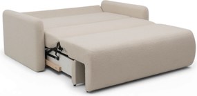 Canapea extensibilă Nido 3 locuri 140 cm cu ladă de depozitare - boucle bej deschis Quelle 03