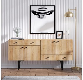 Dulap Vamopo (stejar + negru) . 1093412